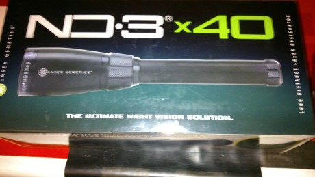 Vendo Laser Genetic ND3x40 para vision nocturna esperas los Jabalis no ven la luz de la linterna laser 01