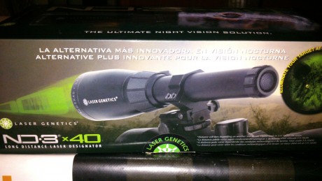 Vendo Laser Genetic ND3x40 para vision nocturna esperas los Jabalis no ven la luz de la linterna laser 00