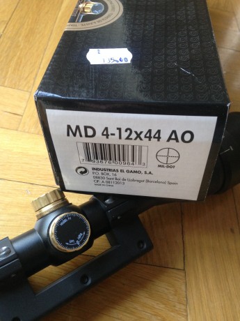  Pongo a la venta estos tres visores que tengo por los cajones y no uso.

-... VENDIDO ...

-Gamo MD 4-12x44AO.......nuevo 01