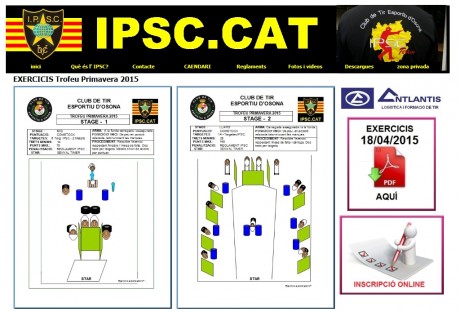 El día  18 de abril del 2015 a las 09:00h  tenemos el primer Trofeo de IPSC Open de la temporada en el 30