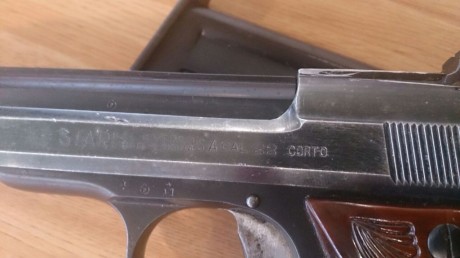 Se vende Star modelo "F" OLIMPIC cal 22 corto, tiene un solo cargador y está guiada en "A"
Se 00