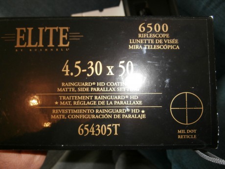 VISOR BUSHNELL ELITE 6500 4,5-30x50,   :duelo:  ESTA NUEVO ,NO TIENE USO. 30