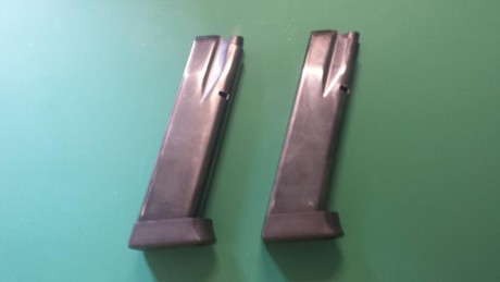 Vendo los siguientes artículos:

* 2 cargadores CZ SP01 SHADOW originales de 18 cartuchos (usados) 

* 00