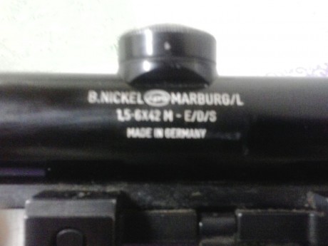 Un compañero de cuadrilla quiere vender su visor, es un Nickel 1.5-6x42. Retícula 4 en primer plano focal. 00