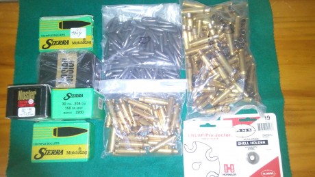 Pongo a la venta este lote de accesorios para la recarga del calibre 308 W.
Vendo el lote completo, no 02
