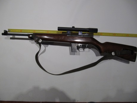 Vendo  carabina ERMA M1, practicamente nueva (solo habrá disparado unos 400 cartuchos ) calibre 22LR  60