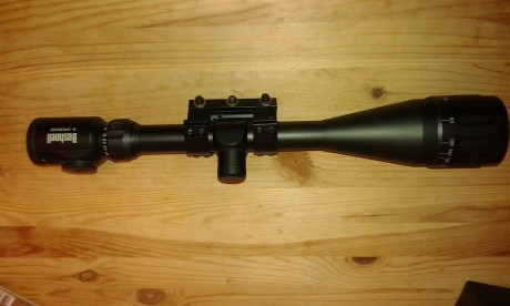 - Vendo visor Bushnell ( chino-copia ), 3-9x56, reticula range-finder, tubo de 1" Funciona perfectamente, 01