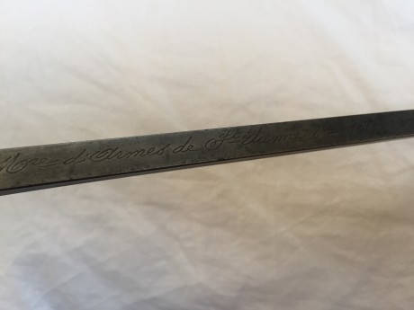 Vendo Bayoneta para Fusil Frances Grass de 1874. Con marcaje de Fabrica de ST Etienne de 8 de Octubre 00