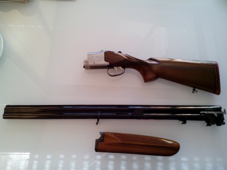 Vendo escopeta Calibre 12
Marca.: LAURONA
Expulsora, 2 gatillo 
BUEN ESTADO
Precio 200€ + portes
La escopeta 01