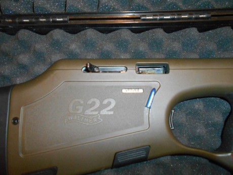 Walther G22 MILITARY
Carabina semiautomática en calibre 22 LR, con una culata sintética tipo “bullpup”,con 40