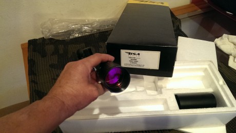 Vendo visor BSA de 36x40mm. Target Scope con monturas para carabina, para ben rech
solo montado 1 vez, 02