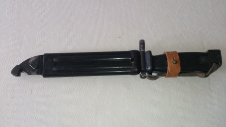 Hola, vendo bayoneta para el fusil de francotirador Zastava M-76 y el fusil Ak-47 modelo M-70. Está en 00