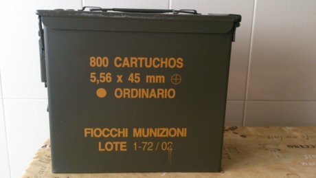 Hola, vendo caja vacía de munición militar en perfecto estado. Es mas grande de lo habitual ( las medidas 00