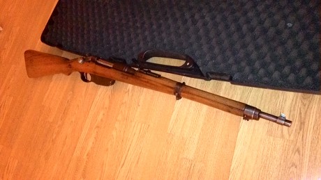Buenas noches a todos, 

Pongo a la venta mi carabina de cerrojo rectilineo Mannlicher M95/30, calibre 12