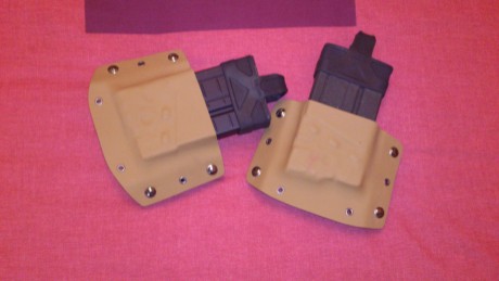 Vendo portacargadores  de kydex para Cetme  en color arena. Sirven tanto para los de acero como los de 00