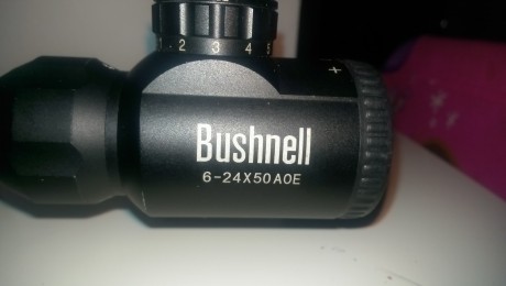 Hola, vendo visor chino bushnell por tener dos, 6-24x50 retícula iluminada, su precio es de 65e envío 02