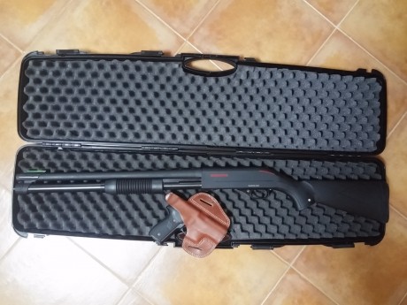 Pues eso, estás son mis niñas, la Winchester adquirida recientemente y la joya de la corona, la Sig Sauer, 11