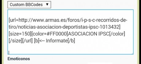  NOTICIAS ASOCIACION DEPORTISTAS IPSC 

     Como ya informamos en fechas pasadas esta Asociación participó 50