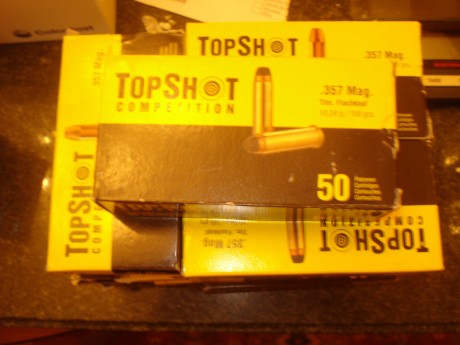 Muy buenas, 

Vendo 500 vainas marca Top Shot del calibre .357 con 1 tiro, en sus cajas originales y pasadas 02