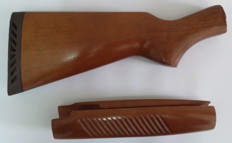 Buenas, pongo a la venta para las escopetas Mossberg 500 y Maverick 88 las siguientes culatas y guardamanos. 01