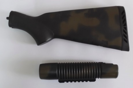 Buenas, pongo a la venta para las escopetas Mossberg 500 y Maverick 88 las siguientes culatas y guardamanos. 10