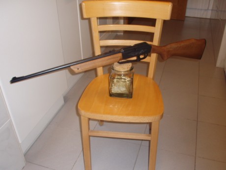 Hola,
Típica Norteamerica, esta Daisy 922 en calibre 5,5 es una preciosidad.
Arma nueva a estrenar y en 00