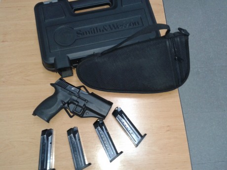 Vendo todo el material y la pistola por dejar el IPSC.
Pistola S & W MP 9
- Se entrega con 4 cargadores
- 01