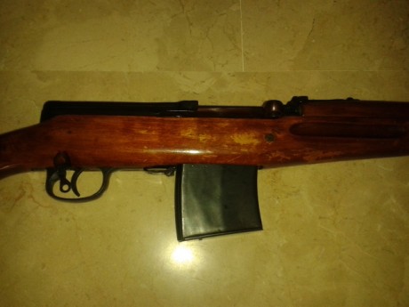 Vendo un Tokarev SVT 40 del año 1941 del arsenal de TULA (la estrella) lleva incorporado de fabrica los 02