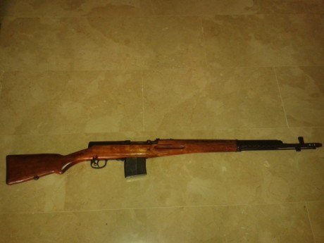 Vendo un Tokarev SVT 40 del año 1941 del arsenal de TULA (la estrella) lleva incorporado de fabrica los 00