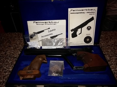 Hola foristas buenos dias, soy sinai y estoy interesado en una pistola de aire Feinwerkbau mod.100,si 160