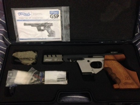 Vendo Walther GSP expert 22 L.R.
730 euros portes incluidos.
El arma esta en muy buenas condiciones, muy 02