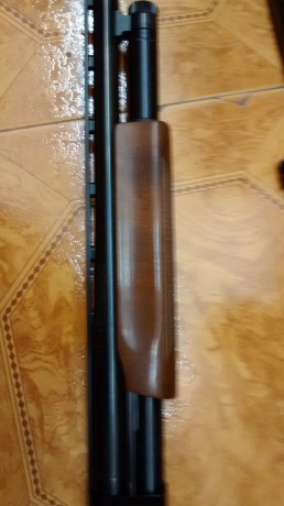 Que tal , vendo mosberg combo , nueva estrenar , dos cañones uno de bala estriado con magnaport y otro 00