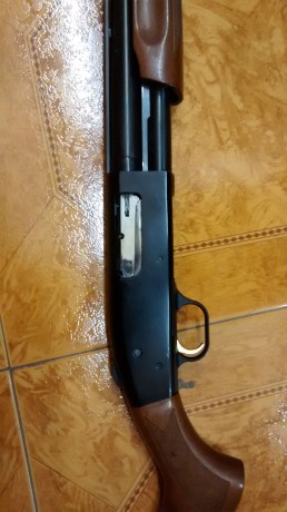 Que tal , vendo mosberg combo , nueva estrenar , dos cañones uno de bala estriado con magnaport y otro 10