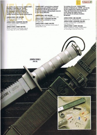 Hola compañeros,

Tengo un cuchillo Aitor Jungle King 1 con las sierra almenada, con numeracion A-137898 40