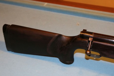 Precisa carabina anschutz con cañon match y acción 54 perfecta para tendido y fclass con madera lijada 02