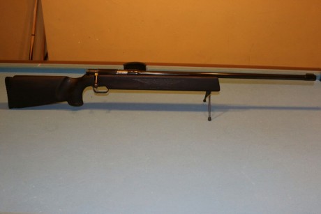 Precisa carabina anschutz con cañon match y acción 54 perfecta para tendido y fclass con madera lijada 11