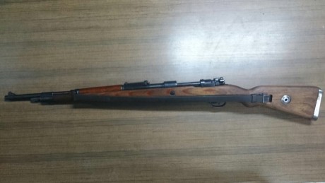 Un compañero me ha pedido que le publique este anuncio,
Se vende o se cambia este k98 yugoslavo en unas 02