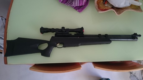 Vendo hatsan At44 cal: 6.35 monotiro con 2 agujas
visor tasco 3-9x32 con protectores de lente
9 cajas 00