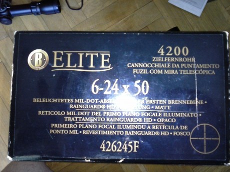 Visor Sightron SIII 6-24x50 (SIIISS624LRMD/CM) Reticula mil dot en segundo plano a 24X y clicks de 0,1 21