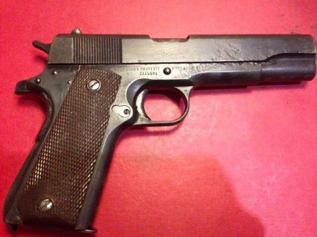 Pistola fabricada por remington en 1945 por el número de serie es de las ultimas que se fabricaron, tiene 00
