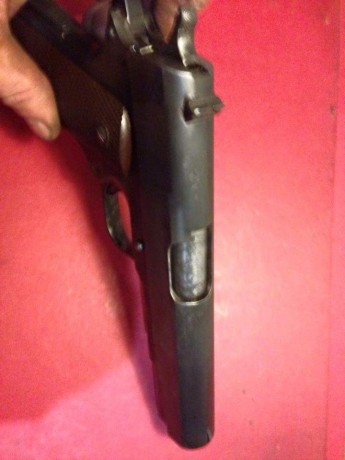 Pistola fabricada por remington en 1945 por el número de serie es de las ultimas que se fabricaron, tiene 10