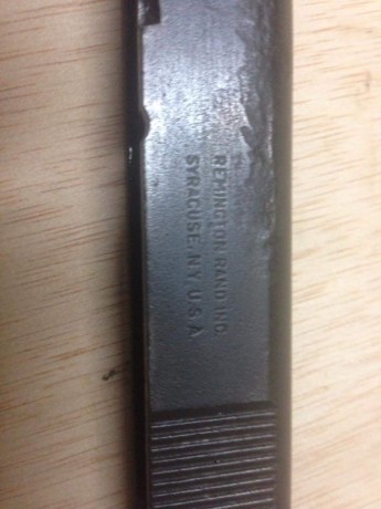 Pistola fabricada por remington en 1945 por el número de serie es de las ultimas que se fabricaron, tiene 30