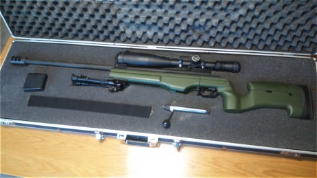 Buenos días,

Venta de Rifle Sako TRG22 Green y visor Nightforce NXS 8-32x56.

Con el rifle se incluye:
-Bípode 02
