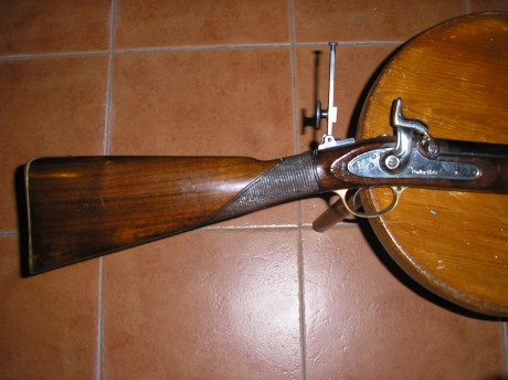 Vendo P.H. estriado Withworth fabricación inglesa, cañón de 90 cms de largo, dióptero y túnel de fabricación 02
