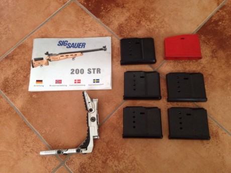 Vendo fusil sauer modelo  200 str con dos cañones, uno de .308 con 1.300 disparos y otro de 6,5x55 con 12