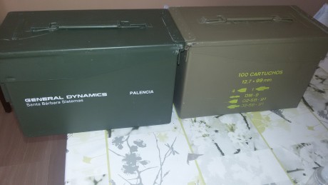 Caja metálica de munición, ideal para guardar tu munición o cualquier cosa, totalmente estanca sus medidas 02