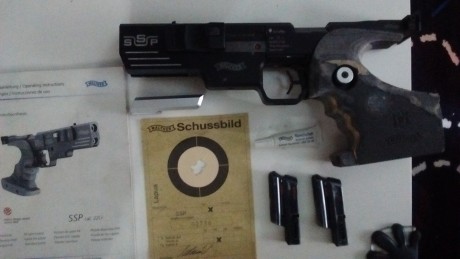 Buenas, vendo mi Walther SSP, el arma esta en buenas condiciones, y tira de maravilla. La entrego con 02