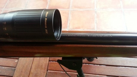 Vendo rifle Anschütz 1742 en cal. 222 Rem.  con visor Nilon Monarch  UCC 6,5-20 x 44 muy luminoso ajuste 10