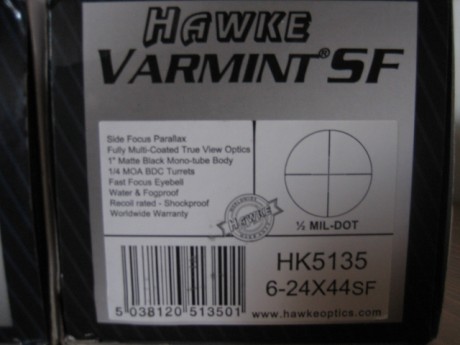 Vendo este par de visores Hawke, los precios son con los portes incluidos a cualquier punto de la península.

Varmint 02