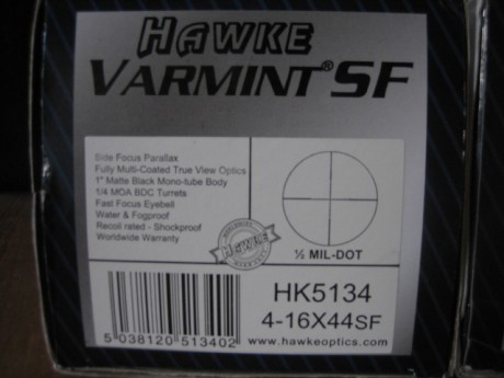 Vendo este par de visores Hawke, los precios son con los portes incluidos a cualquier punto de la península.

Varmint 01